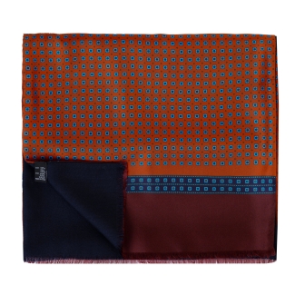 Esarfa matase si lana barbati Uomo Portofino red & burgund