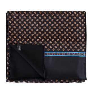 Esarfa matase si lana barbati Uomo Mantova almond & black