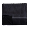 Silk Wool Scarf Uomo Savona black& grey