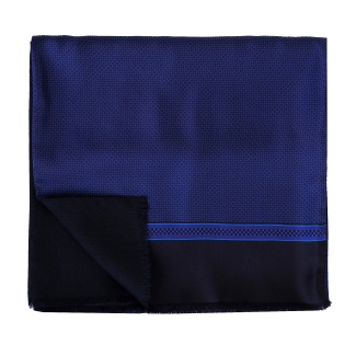 Esarfa matase si lana barbati Uomo Sorrento cobalt blue &purple
