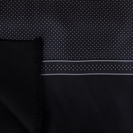 Esarfa matase si lana barbati Uomo Savona black& grey