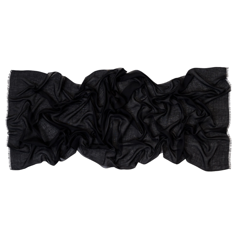 Modal & Wool women shawl Hug Me Up black