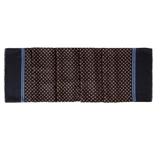 Esarfa matase si lana barbati Uomo Mantova almond & black