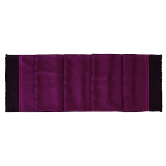 Esarfa matase si lana barbati Uomo Sorrento magenta dark& black