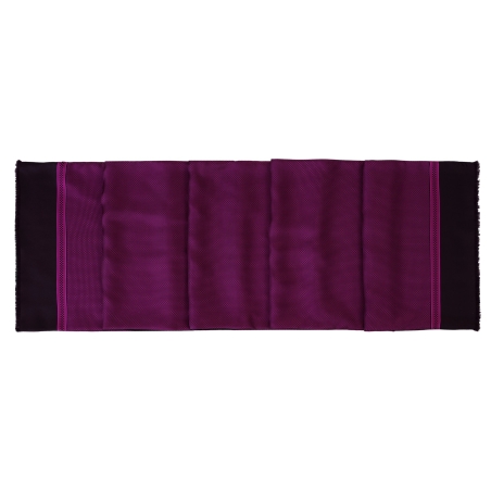 Esarfa matase si lana barbati Uomo Sorrento magenta dark& black