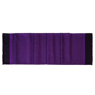 Silk Wool Scarf Uomo Sorrento purple