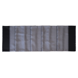 Esarfa matase si lana barbati Uomo Genova grey & black