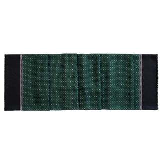 Esarfa matase si lana barbati Uomo Genova green & black