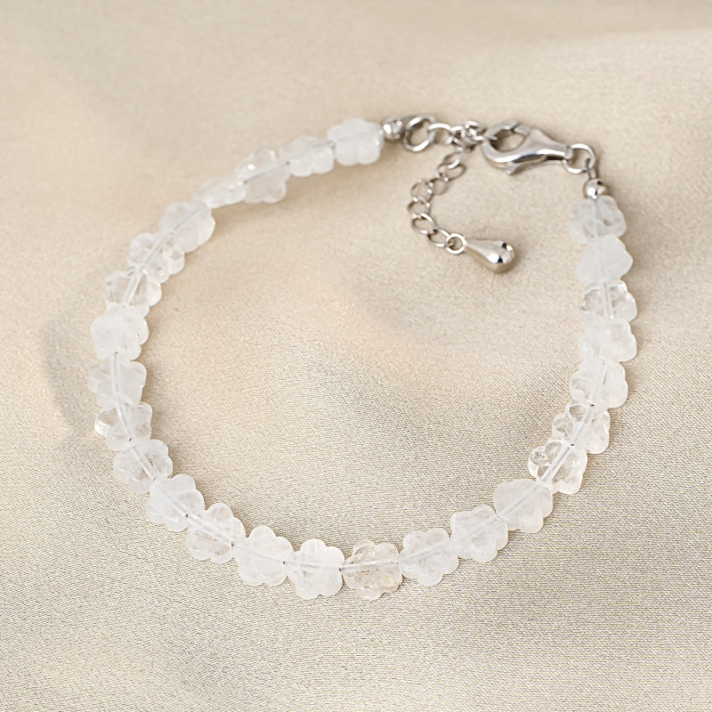 925 Sterling Silver Bracelet Spring Kisses crystal rock