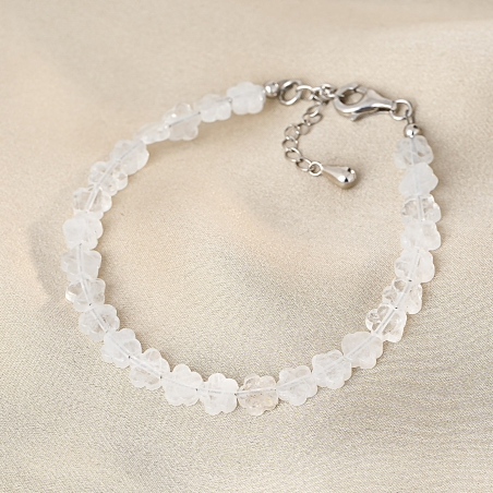 Bratara argint Spring Kisses cristal de stanca