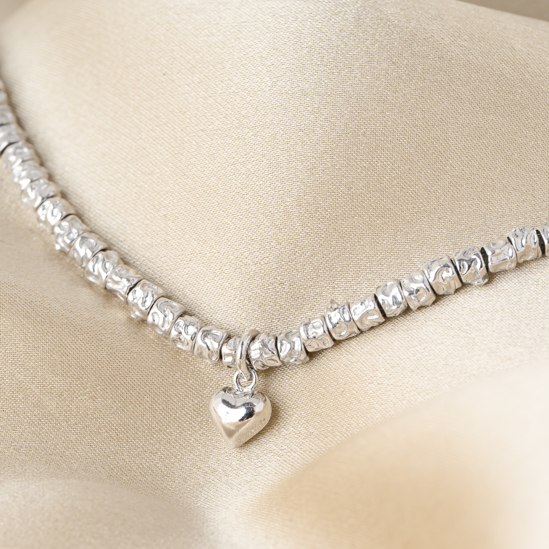 Colier argint Heart Cool Silver Hug