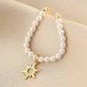 Bratara argint For Sunny Days pearls gold