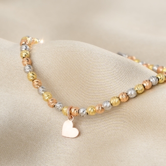 925 Sterling Silver Bracelet Heart 2Fall in Love at First Sight