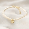 925 Sterling Silver Bracelet S Heart Just Classy Touch pearls gold