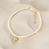 925 Sterling Silver Bracelet S Heart Just Classy Touch pearls gold
