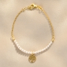 925 Sterling Silver Bracelet Tree of Life pearls gold