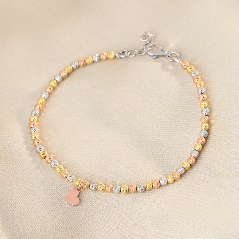 925 Sterling Silver Bracelet Heart 2Fall in Love at First Sight