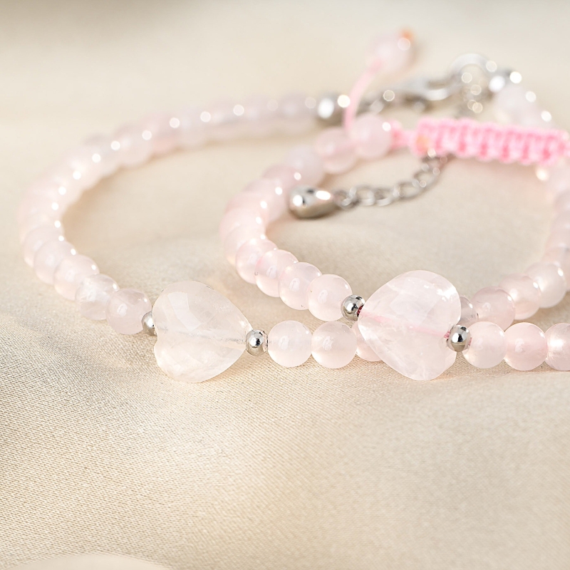 925 Sterling Silver Bracelet Always Love mother and daughter set quartz