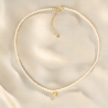 Colier argint S Heart Just Classy Touch perle gold