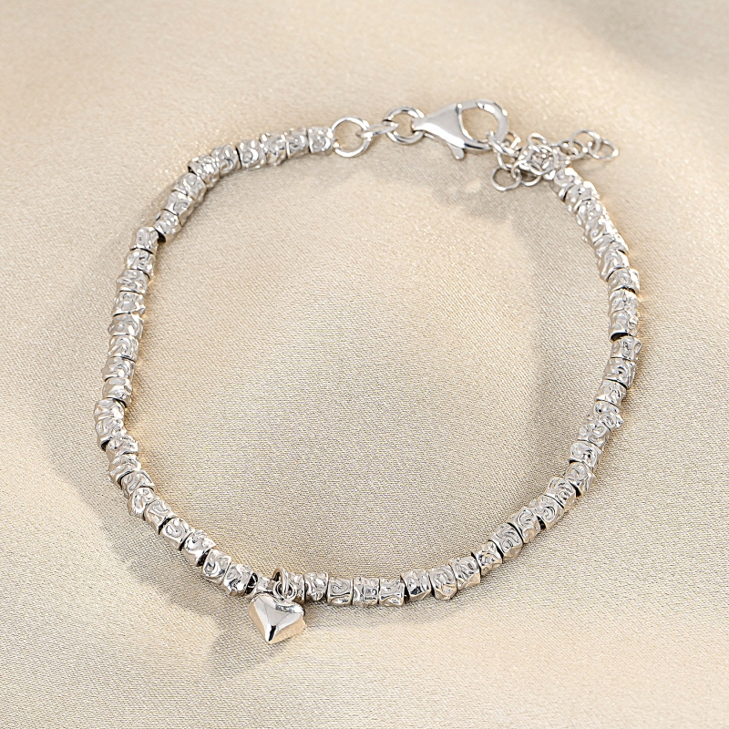 Bratara argint Heart Cool Silver Hug