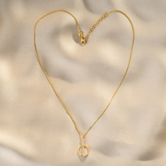 925 Sterling Silver Necklace Stay Close gold