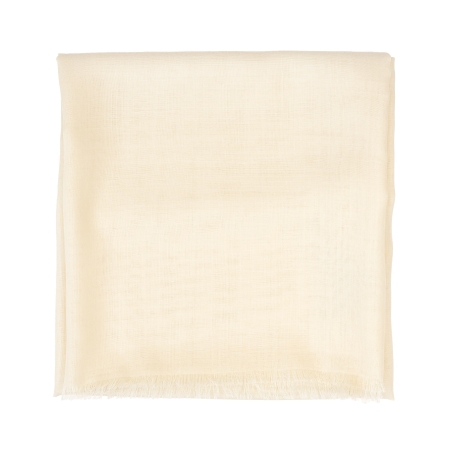 100% Wool Shawl and Silk Essencial Look ivoire
