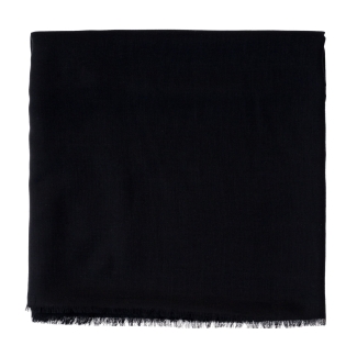 100% Wool Shawl and Silk Essencial Look black