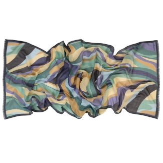 100% Wool Shawl Forest 2Fluidity