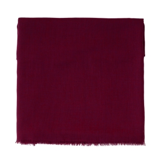 100% Wool Shawl and Silk Essencial Look bordeaux