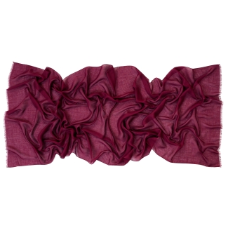 100% Wool Shawl and Silk Essencial Look bordeaux
