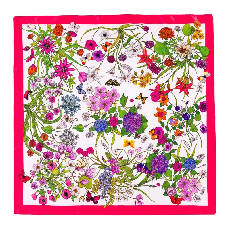 Silk scarf In My Beauty Dream pink