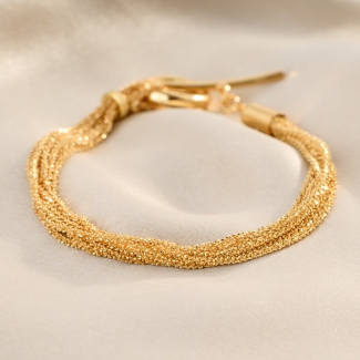 Sparkling Party Gold - Plated Silver Bracelet