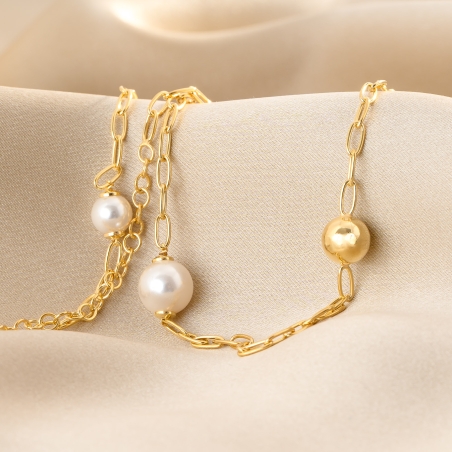 Colier argint Gold & White Cool Touch