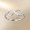 Inel argint Infinity Symbol zirconia