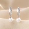 Always Pearl Silver Earrings