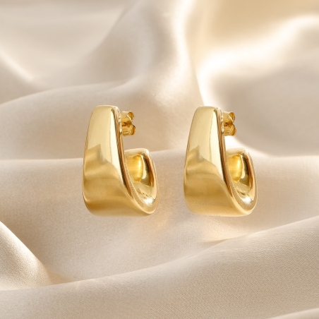 Cercei argint Dare for More gold