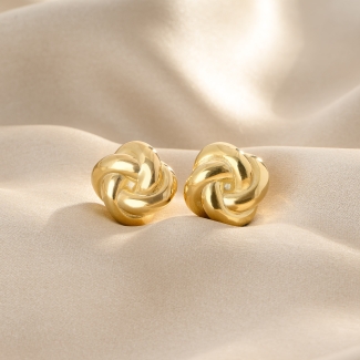 Cercei argint Signature Gold