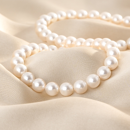 Colier argint Glamour Mood pearl gold