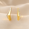 Mirror in the City Gold - Plated Silver Earrings