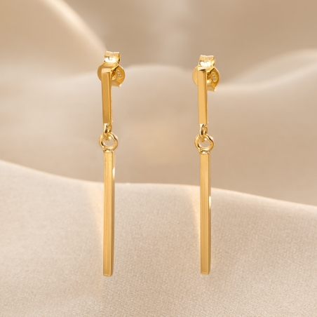 Cercei argint Love & Wear gold