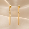 Cercei argint Love & Wear gold