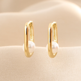 Cercei argint Urban Pearl gold