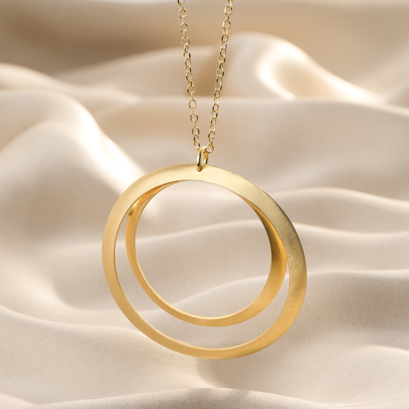 Creole En Vogue Gold - Plated Silver Necklace