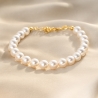 Glamour Mood Pearl Gold - Plated Silver Bracelet