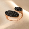 Inel argint roz Noir Obsession