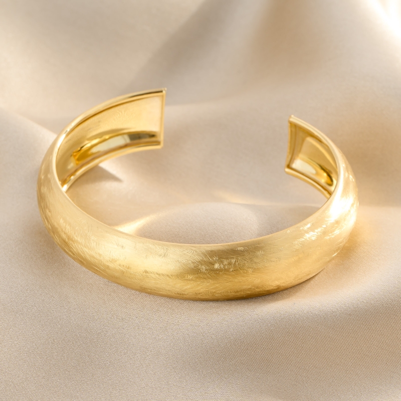 Addicted Gold Cuff Gold - Plated Silver Bracelet