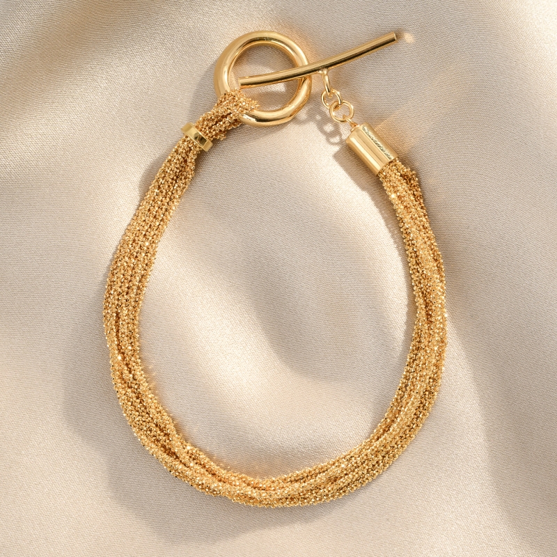 Sparkling Party Gold - Plated Silver Bracelet