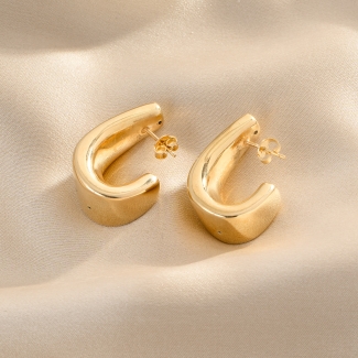 Cercei argint Dare for More gold