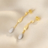 In Beauty Gold - Plated Silver Earrings