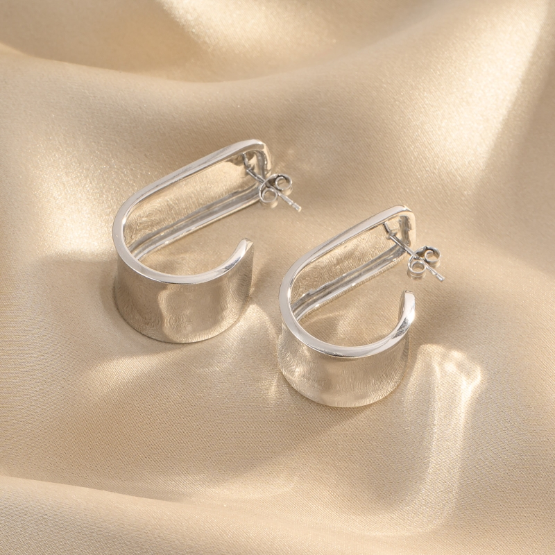 Dare for More Silver Earrings